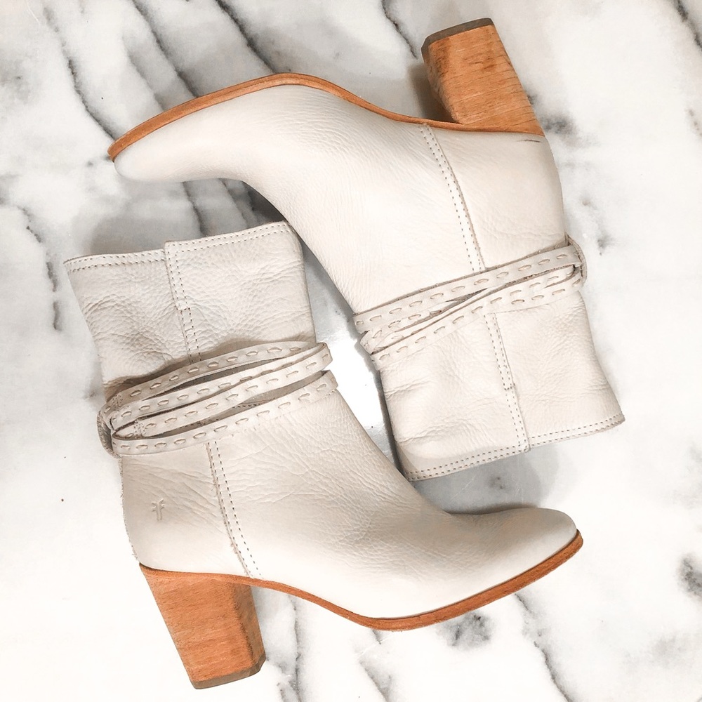 Frye Naomi Pickstitch Mid Booties